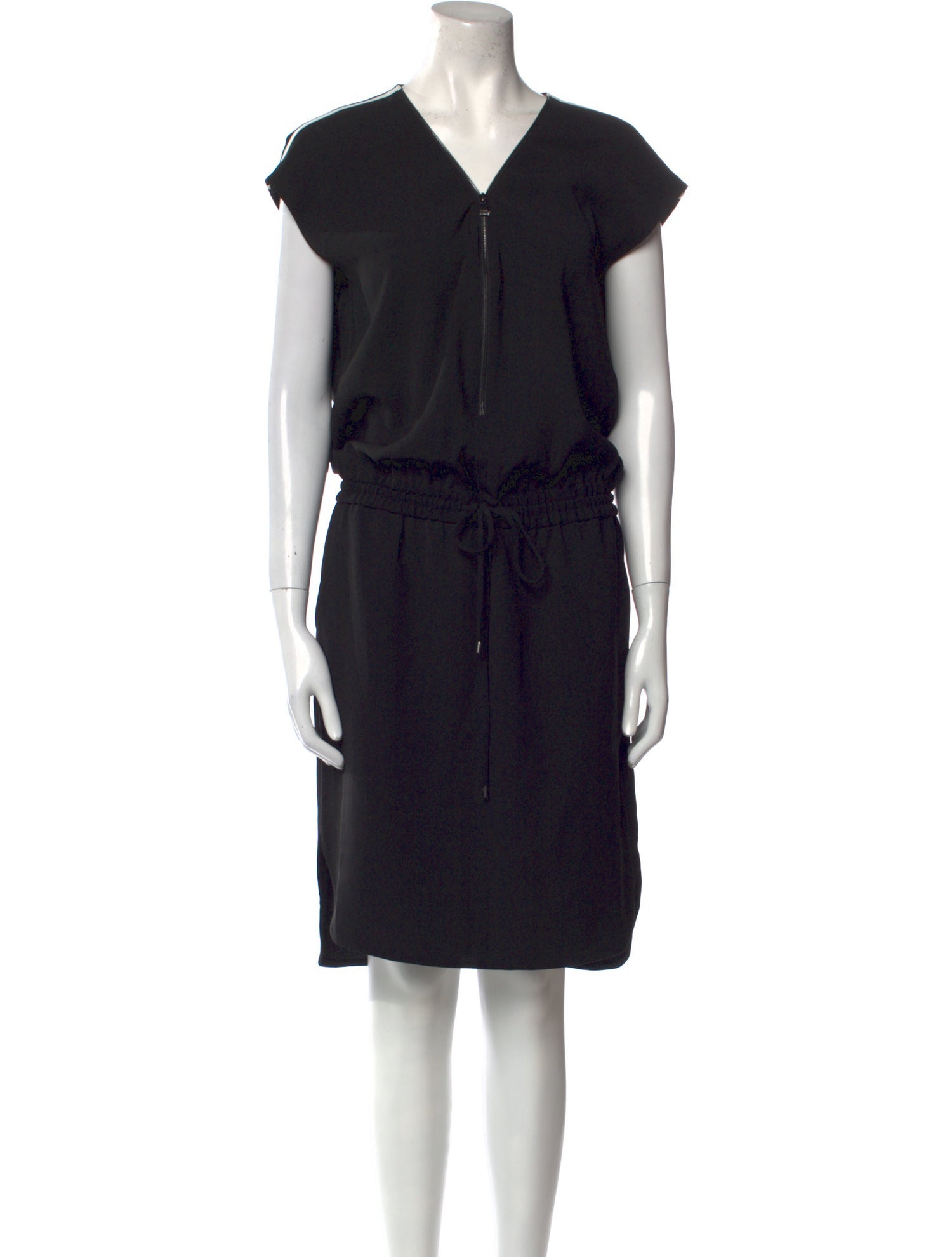 Vince V-Neck Midi Length Dress