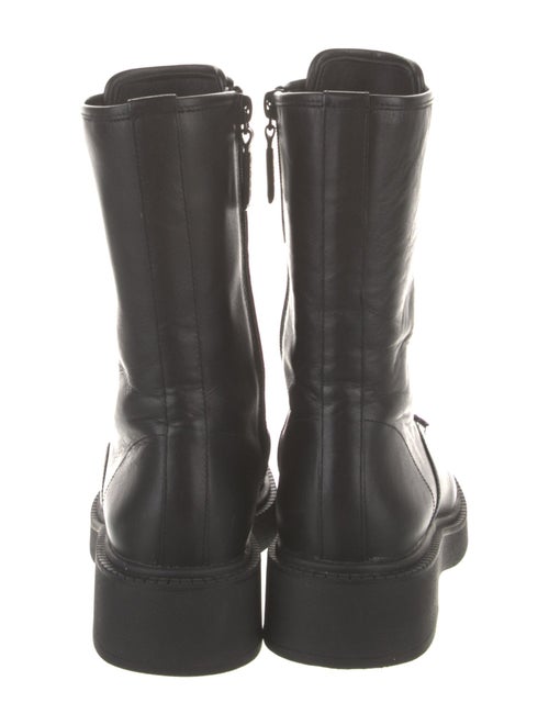 Vince Leather Combat Boots
