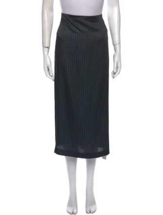 Vince Striped Midi Length Skirt