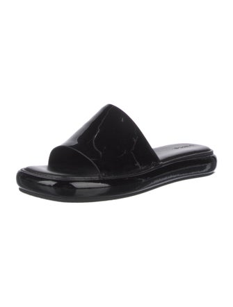 Vince Patent Leather Slides