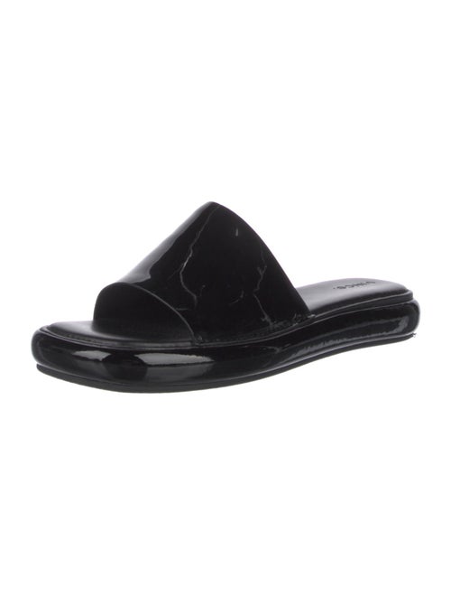 Vince Patent Leather Slides