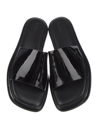Vince Patent Leather Slides