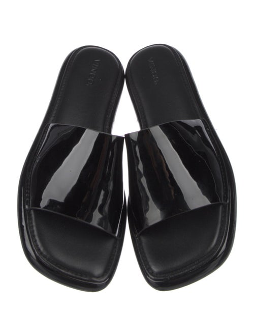 Vince Patent Leather Slides