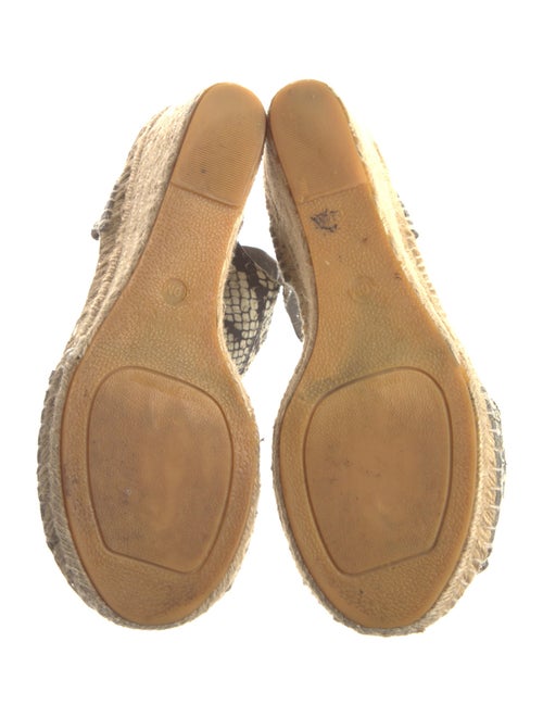 Vince Leather Animal Print Espadrilles