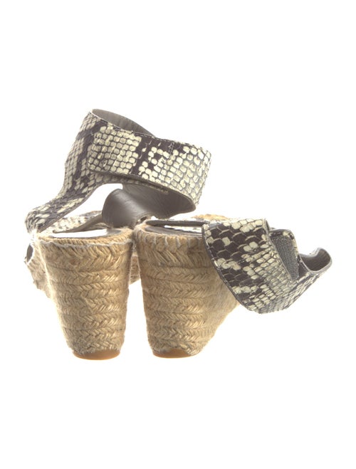 Vince Leather Animal Print Espadrilles