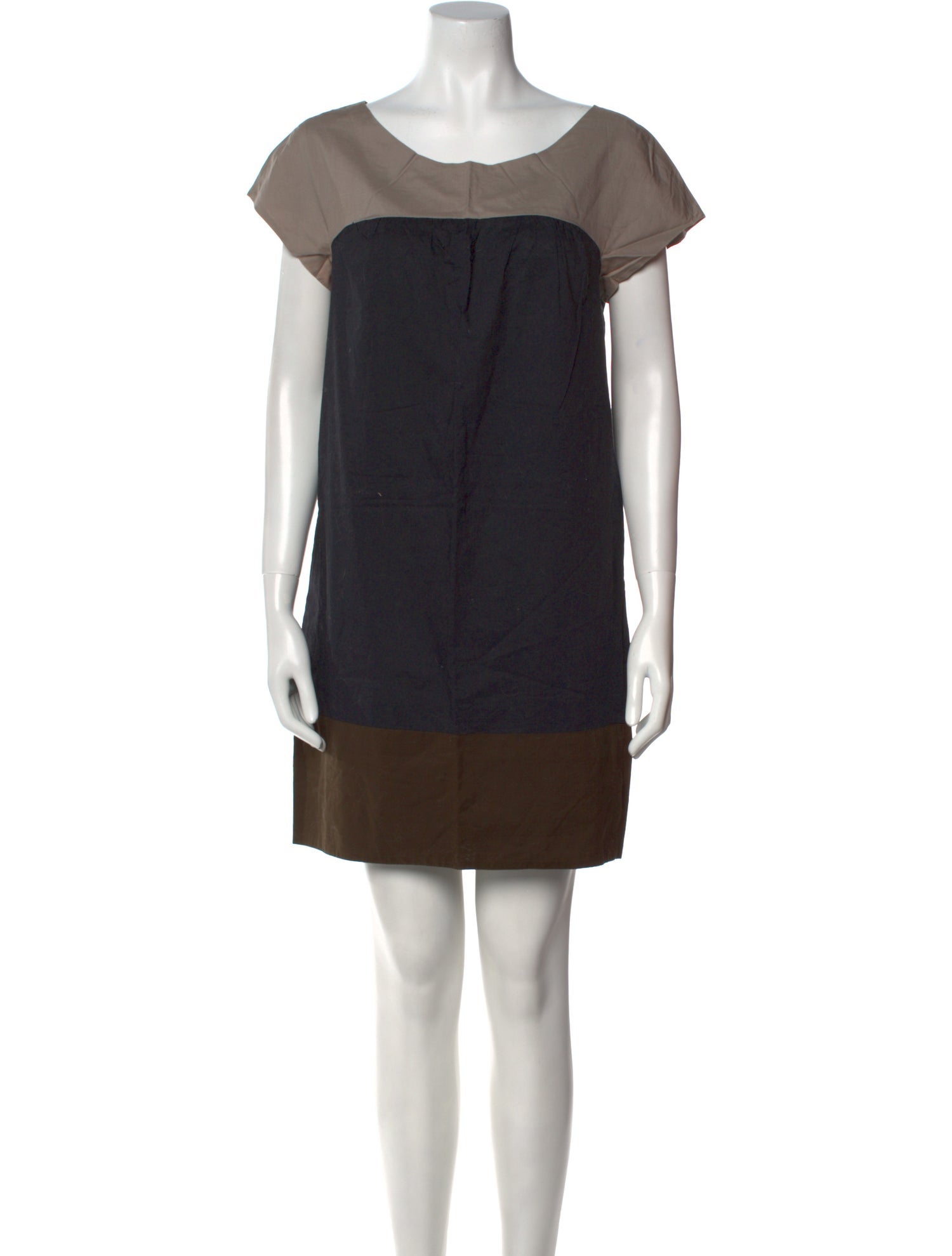 Vince Bateau Neckline Mini Dress