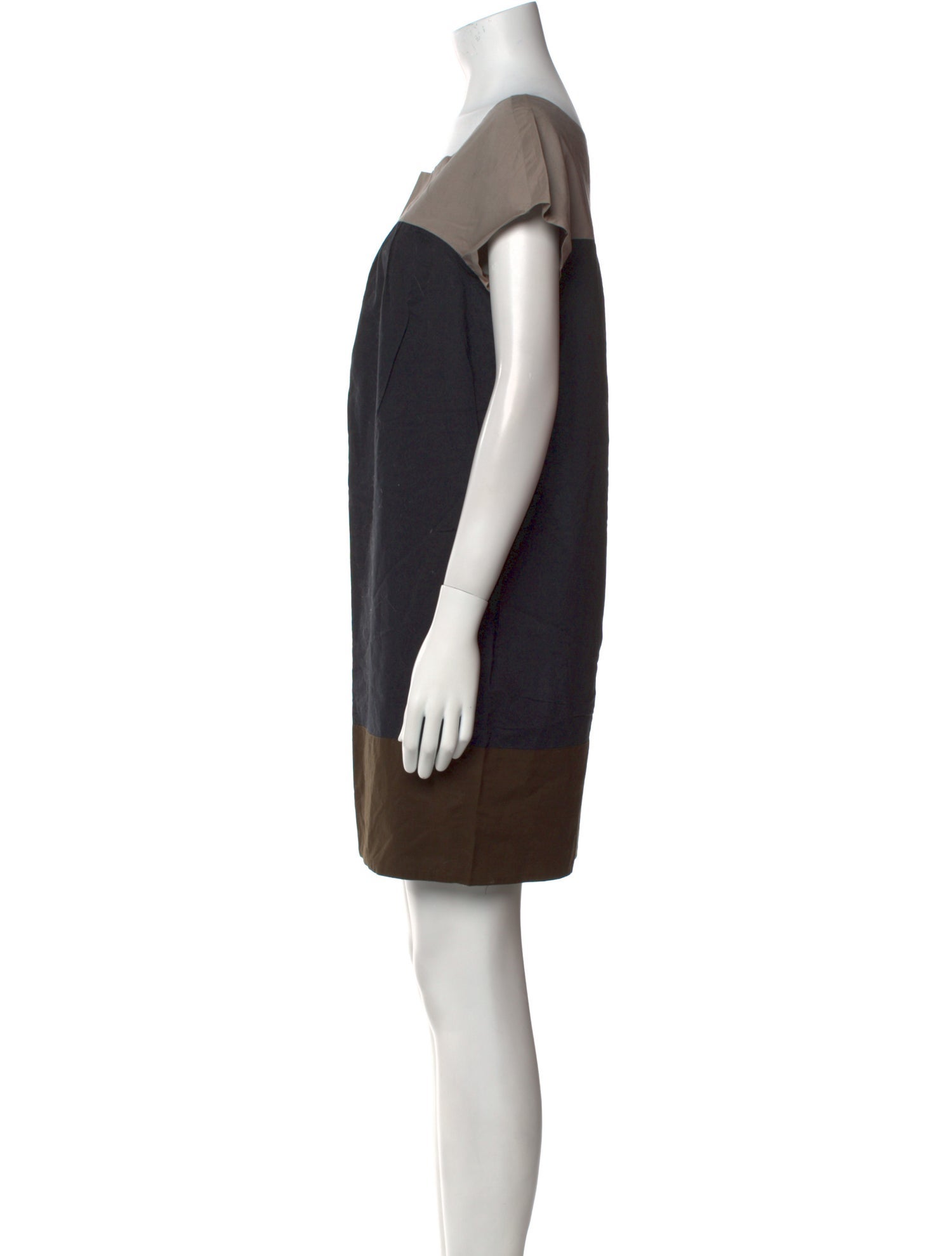 Vince Bateau Neckline Mini Dress