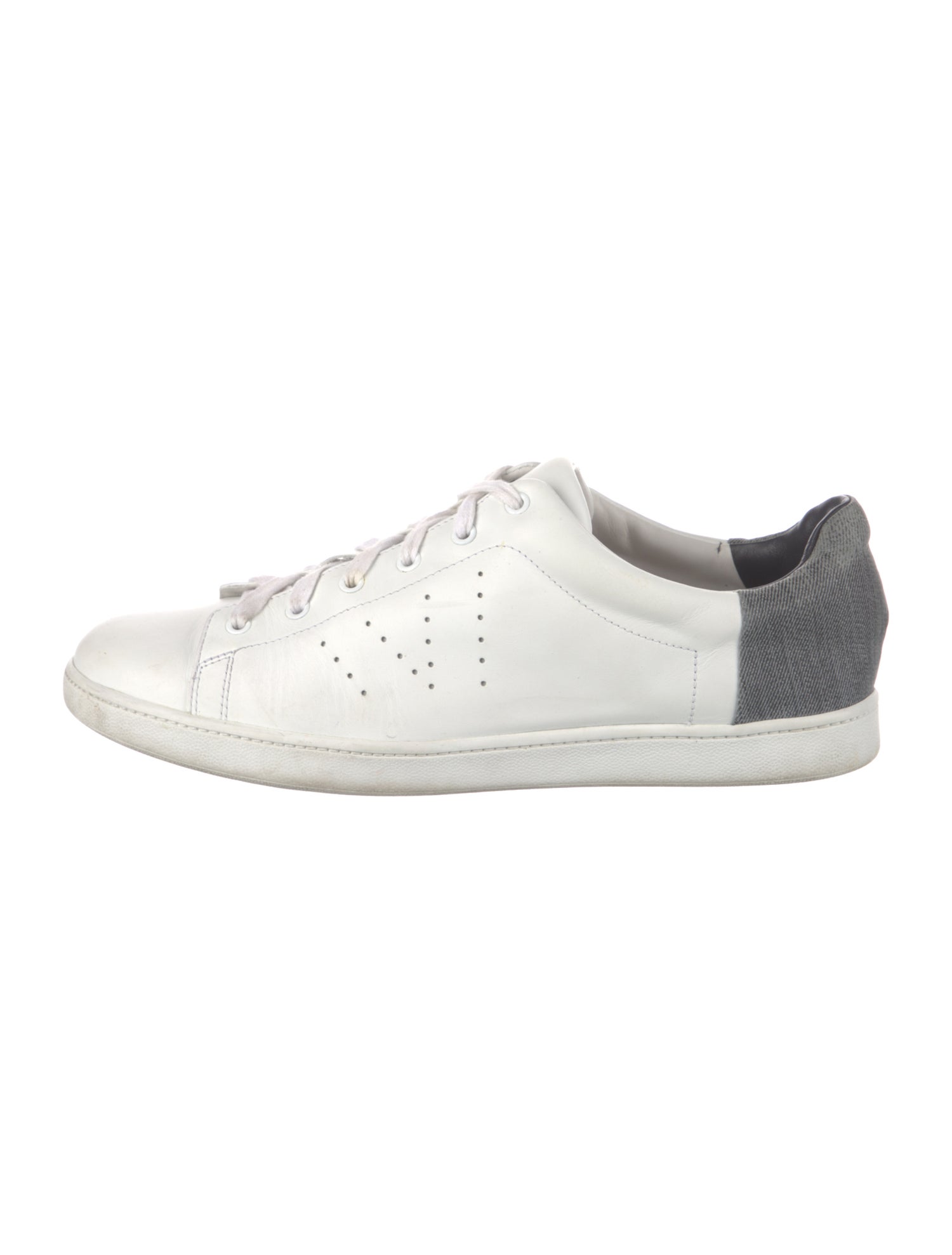 Vince Leather Colorblock Pattern Sneakers