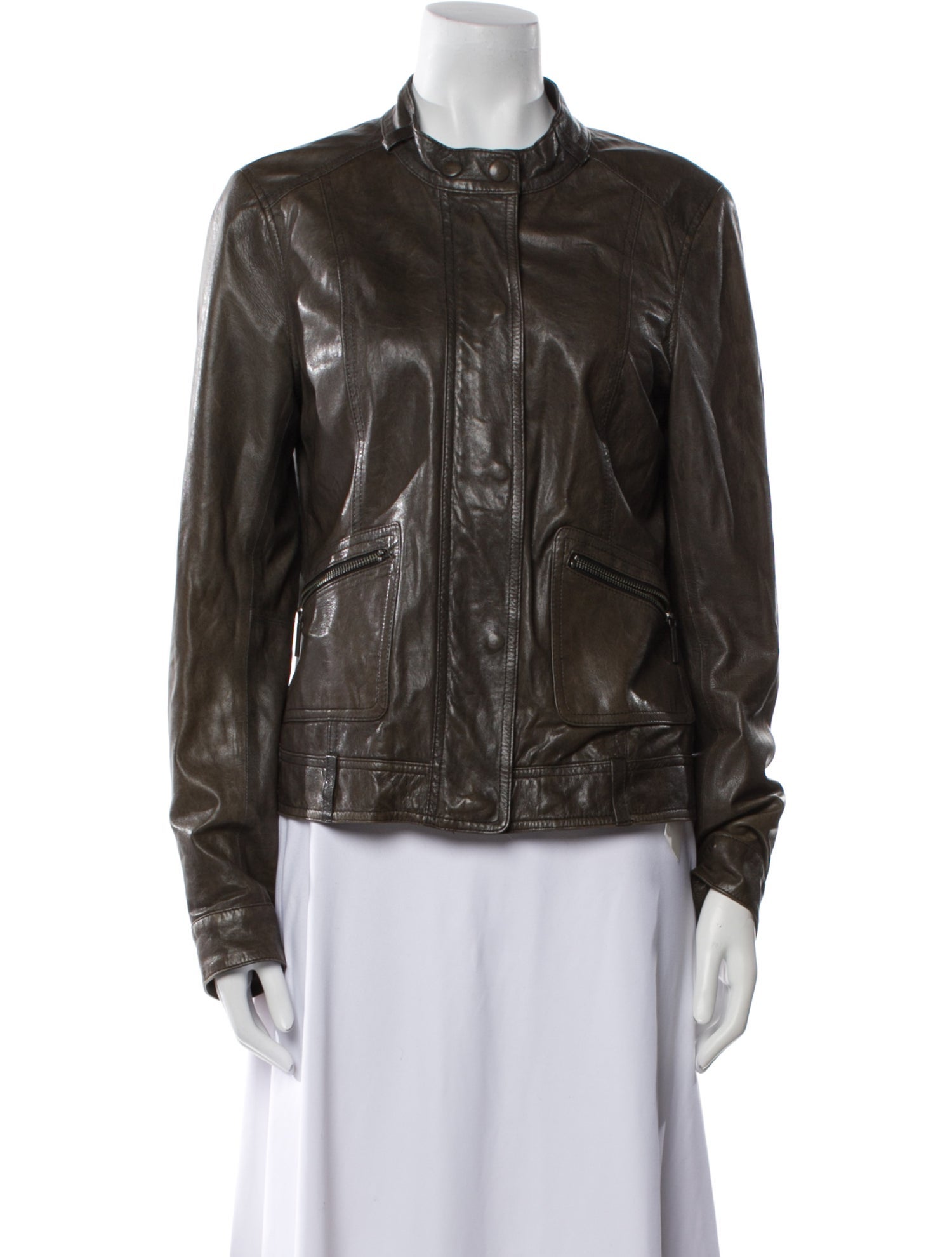 Vince Leather Biker Jacket