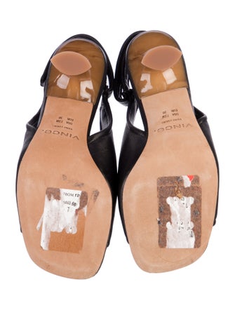 Vince Leather Slingback Sandals
