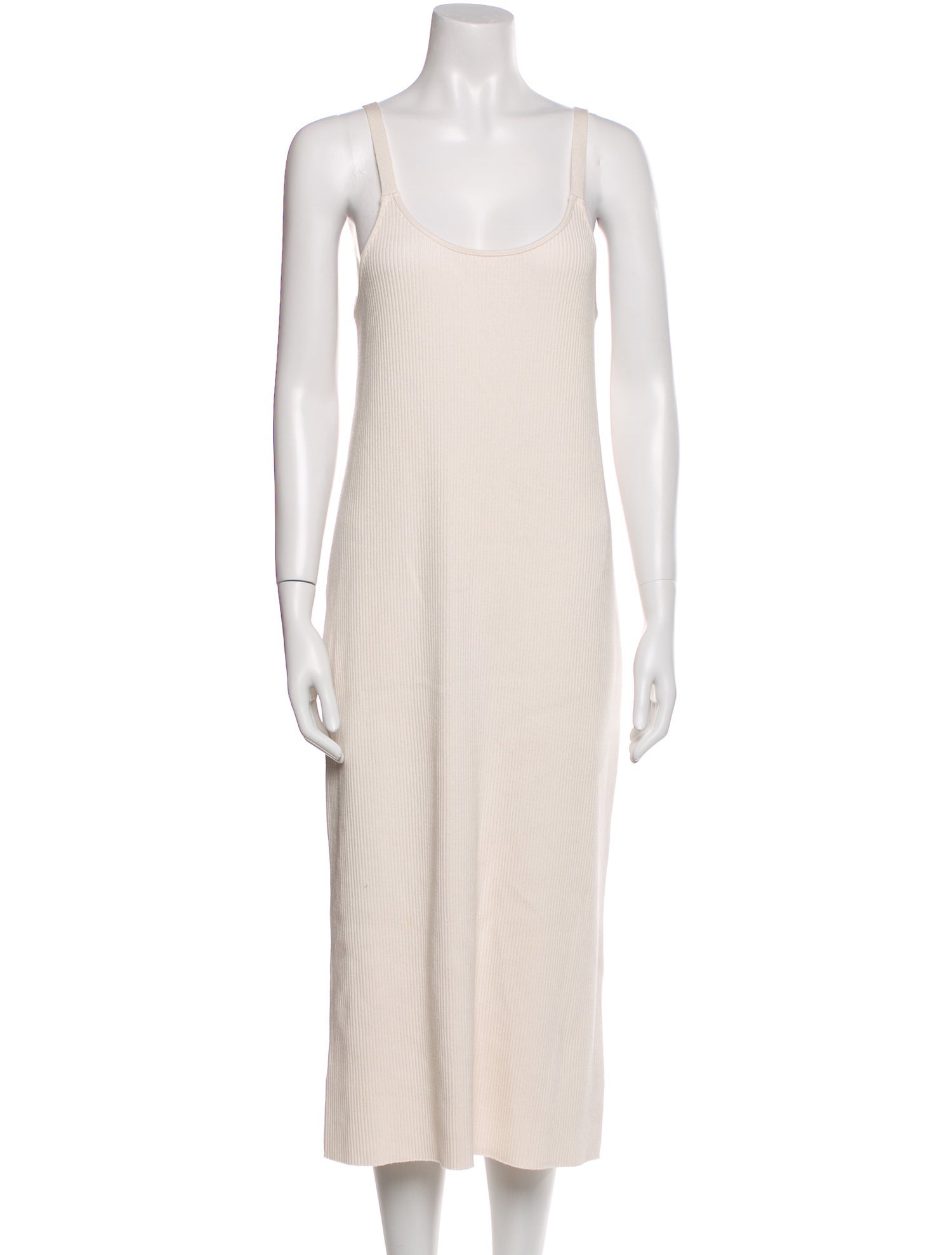 Vince Scoop Neck Midi Length Dress