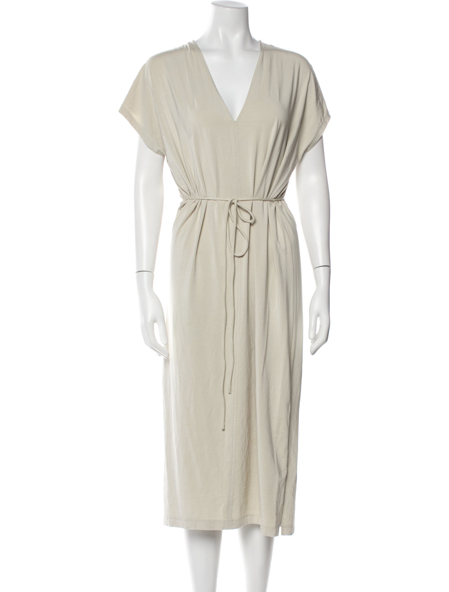 Vince V-Neck Midi Length Dress