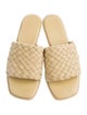 Vince Leather Braided Accents Slides