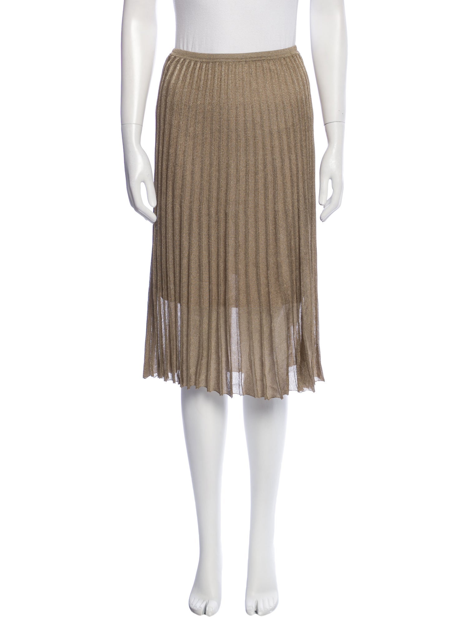 Vince Pleated Accents Knee-Length Skirt w/ Tags