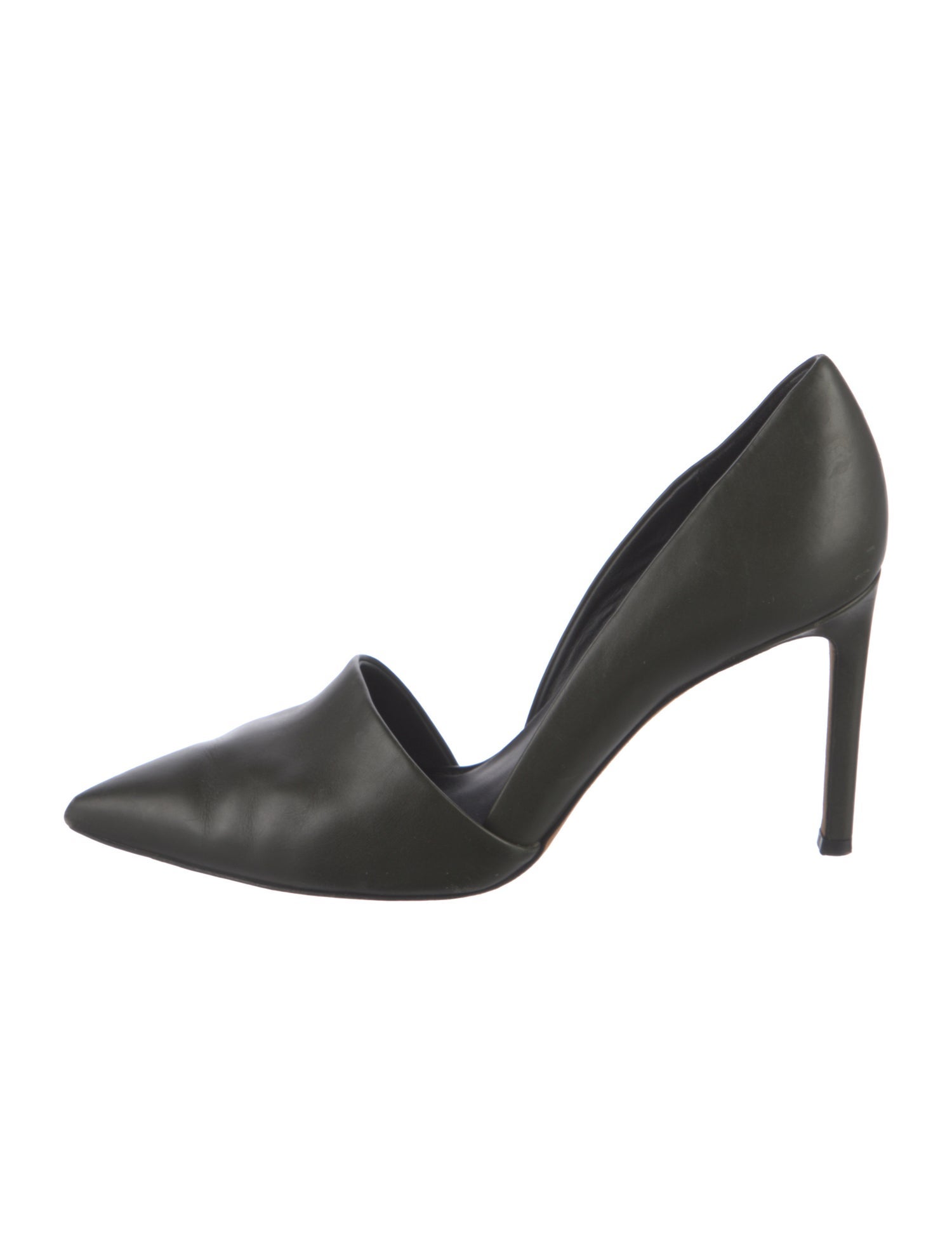 Vince Leather Cutout Accent D'Orsay Pumps