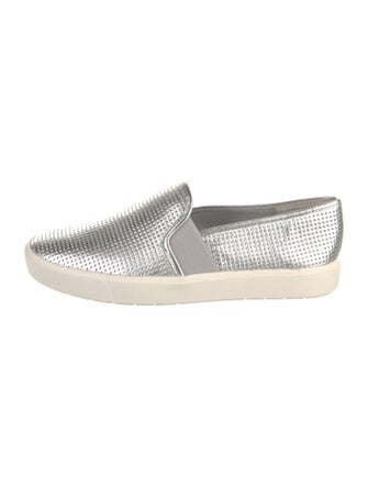 Vince Leather Colorblock Pattern Sneakers