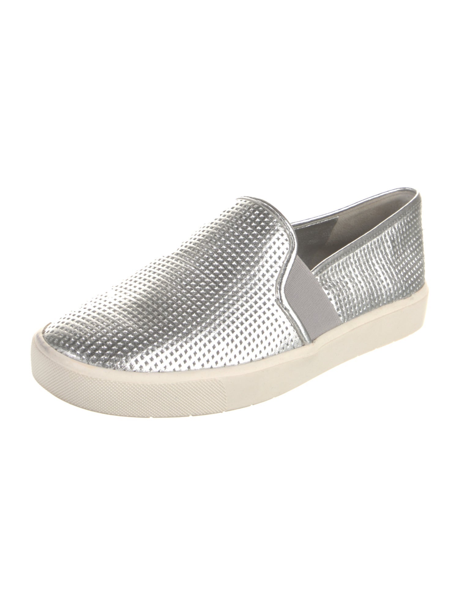 Vince Leather Colorblock Pattern Sneakers