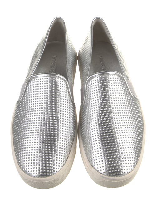 Vince Leather Colorblock Pattern Sneakers