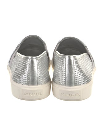 Vince Leather Colorblock Pattern Sneakers