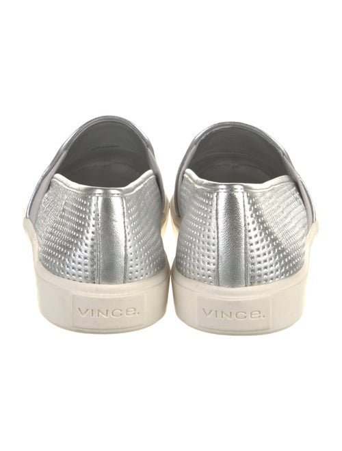 Vince Leather Colorblock Pattern Sneakers