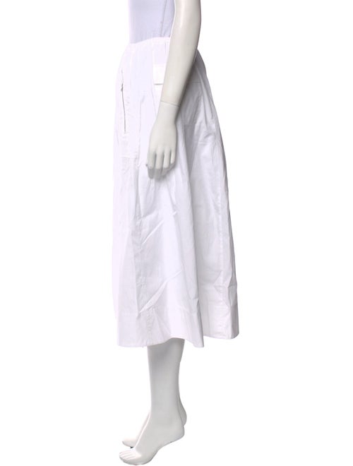 Vince Pleated Accents Midi Length Skirt