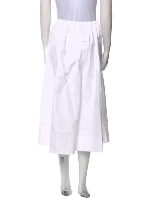 Vince Pleated Accents Midi Length Skirt