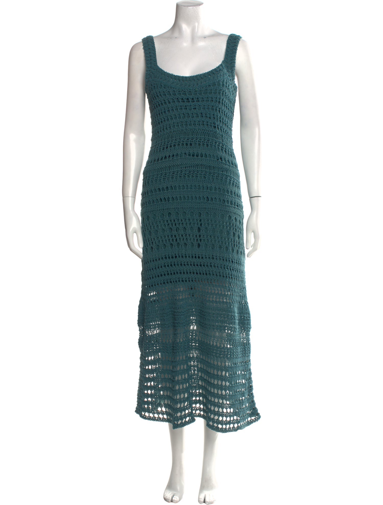 Vince Striped Midi Length Dress