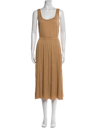 Vince Scoop Neck Long Dress