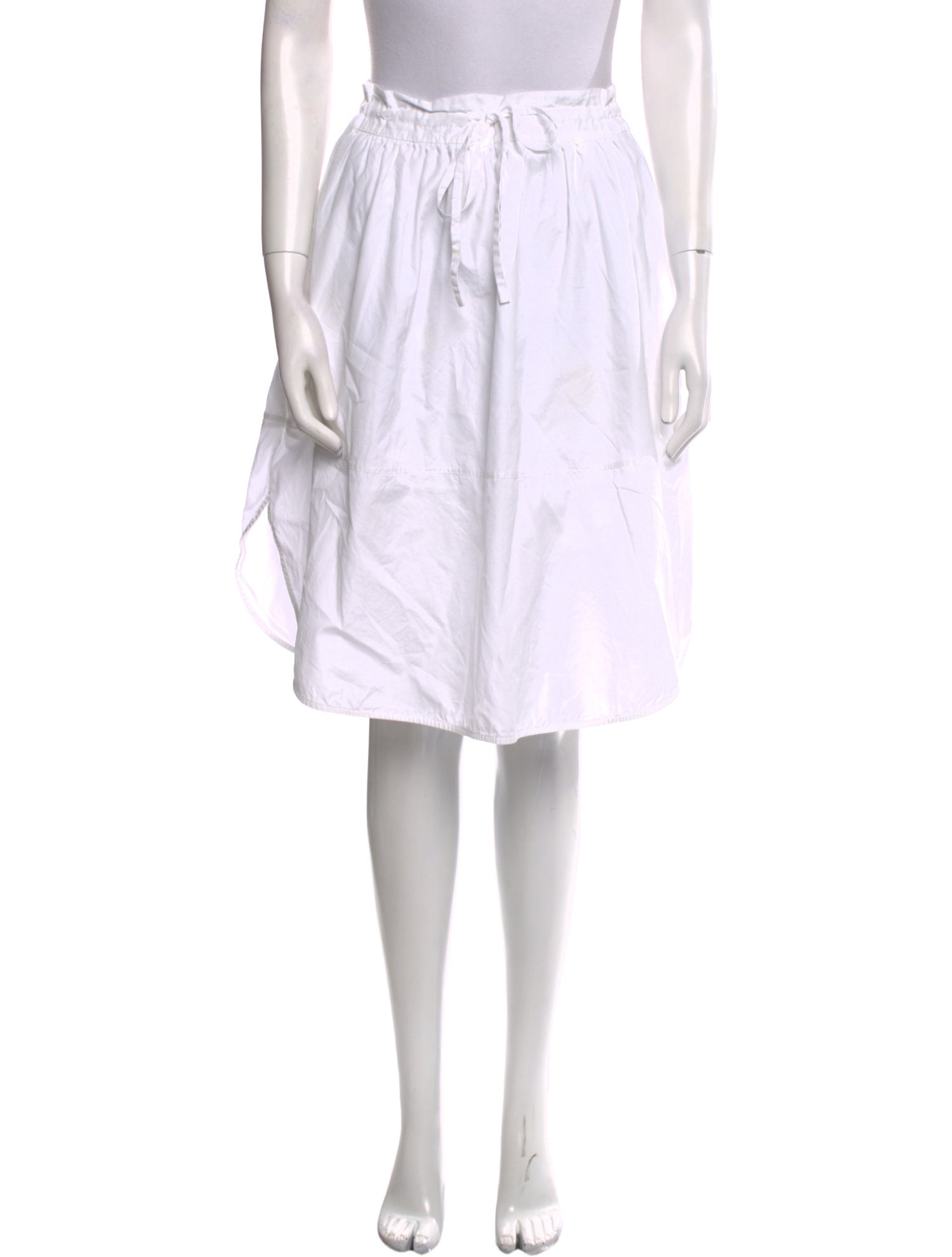 Vince Pleated Accents Knee-Length Skirt