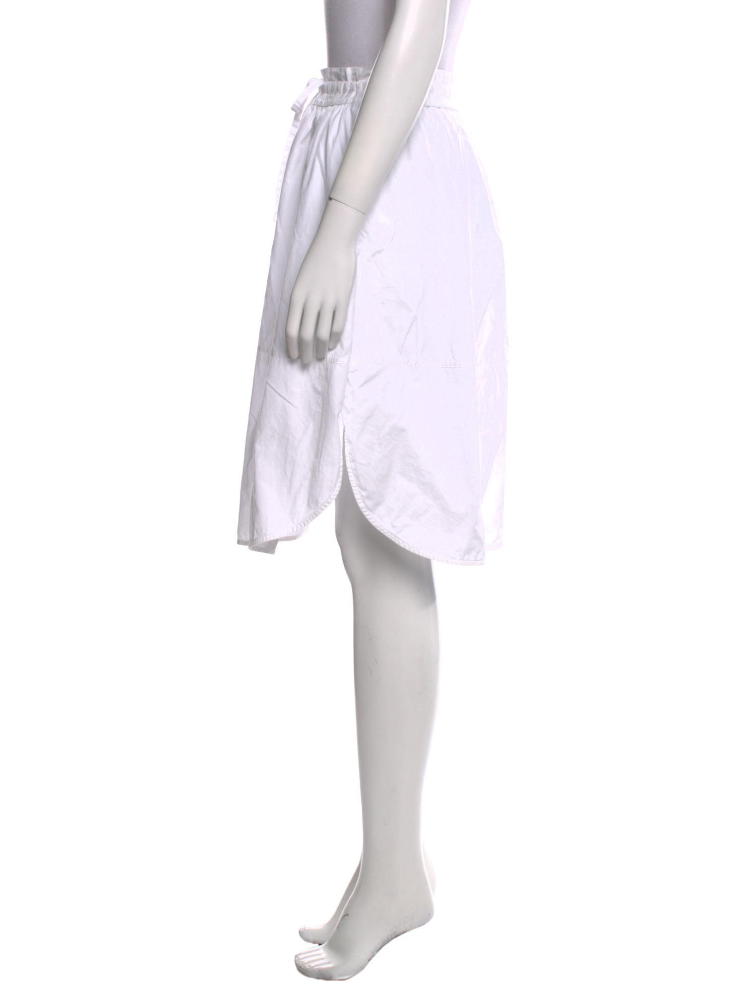 Vince Pleated Accents Knee-Length Skirt