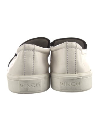 Vince Embossed Leather Colorblock Pattern Loafers