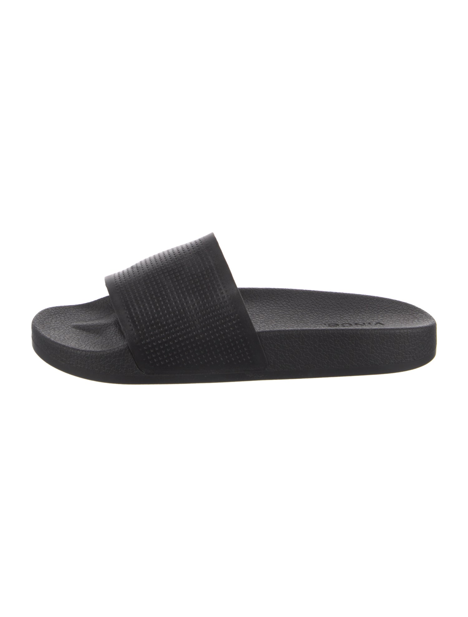 Vince Leather Lasercut Accents Slides