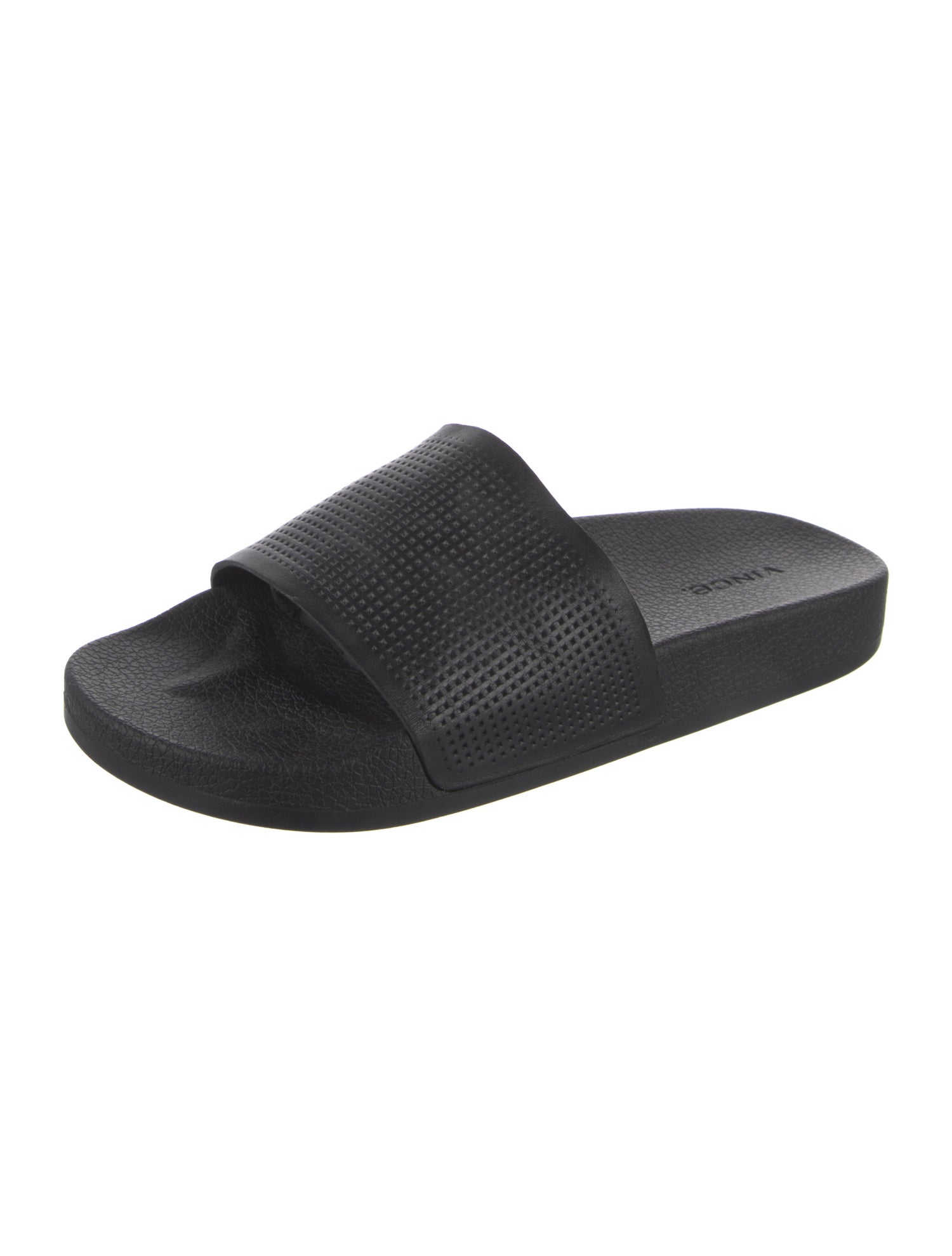 Vince Leather Lasercut Accents Slides