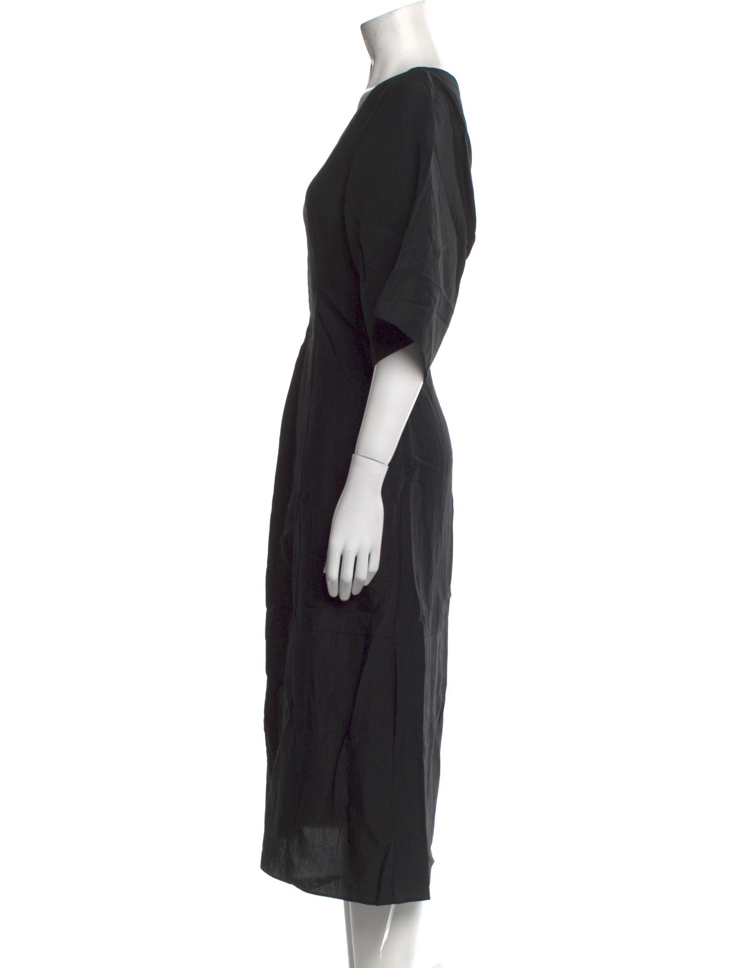 Vince V-Neck Midi Length Dress