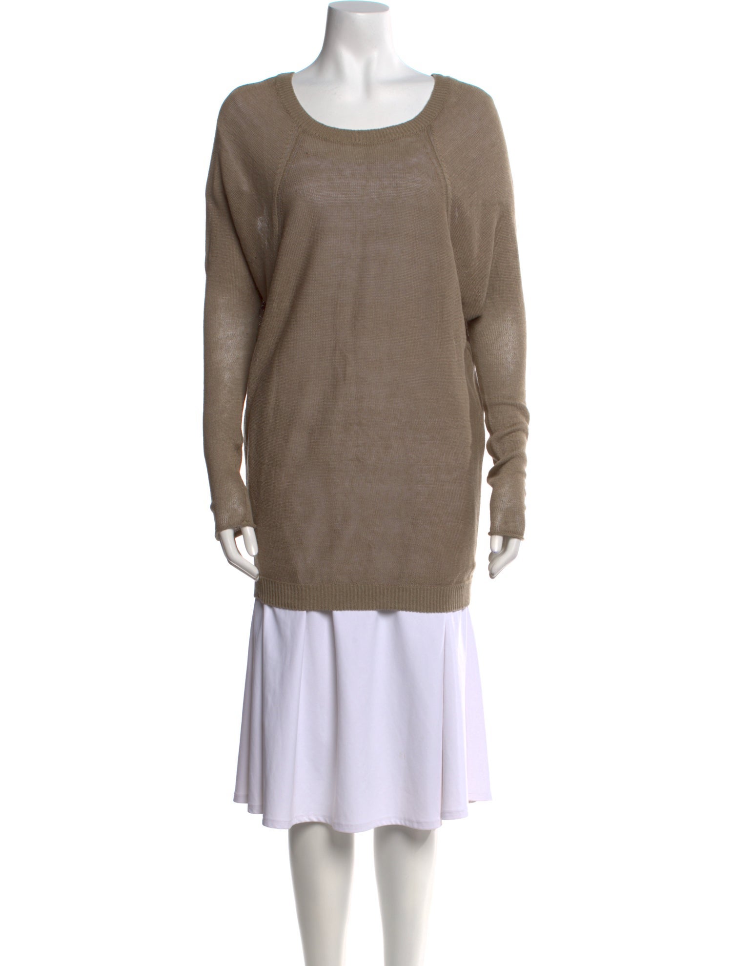 Vince Linen Scoop Neck Sweater