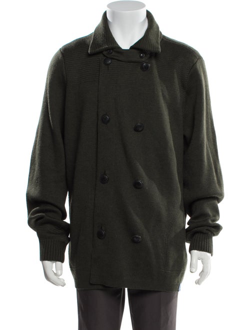 Vince Wool Plaid Print Cardigan