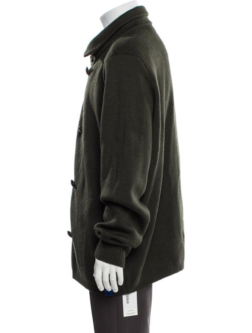 Vince Wool Plaid Print Cardigan