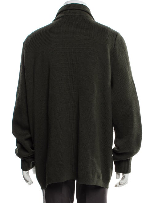 Vince Wool Plaid Print Cardigan