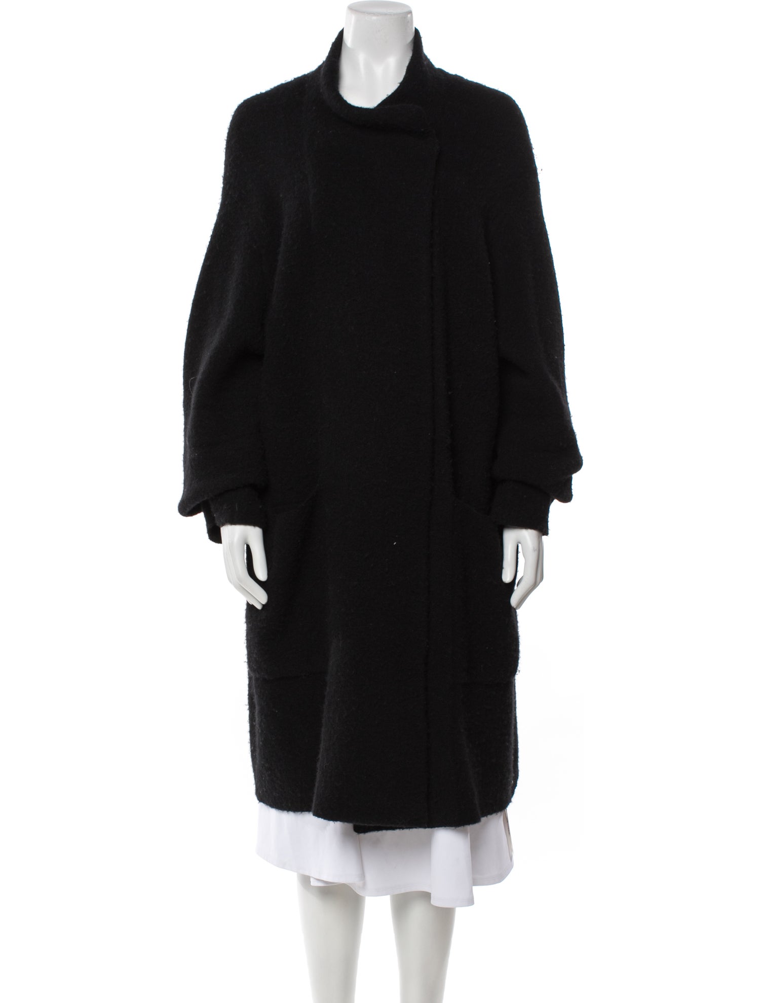 Vince Wool Faux Fur Coat