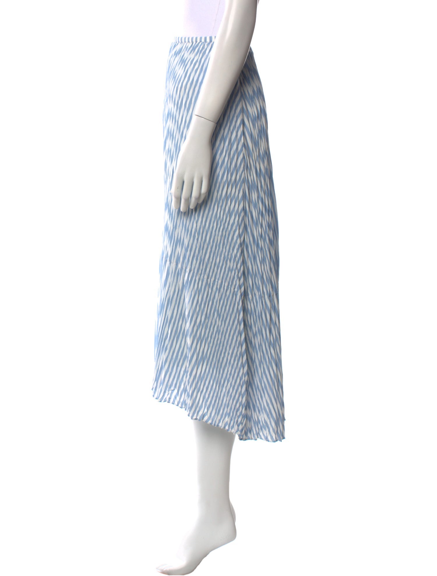 Vince Striped Midi Length Skirt