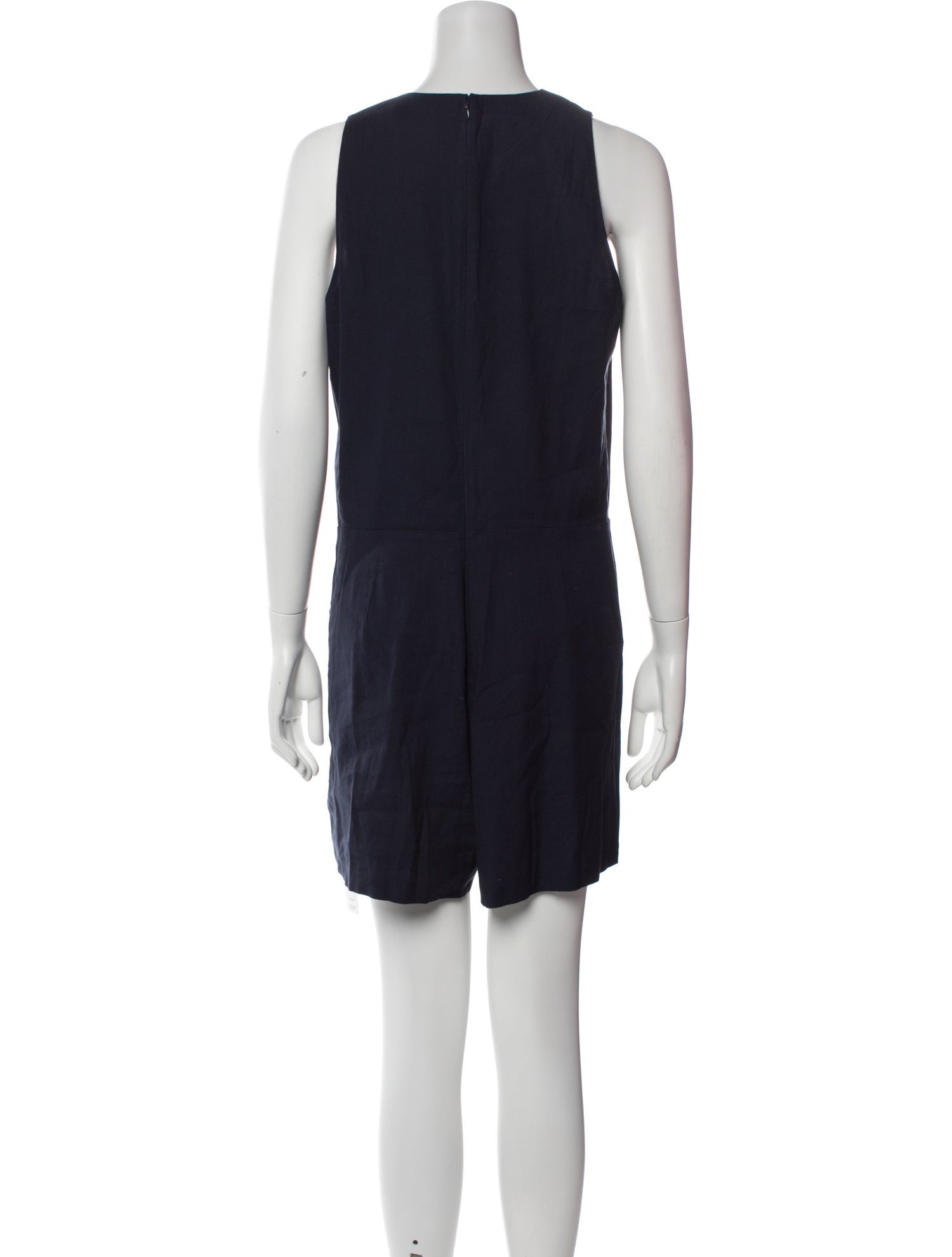 Vince Linen Crew Neck Romper