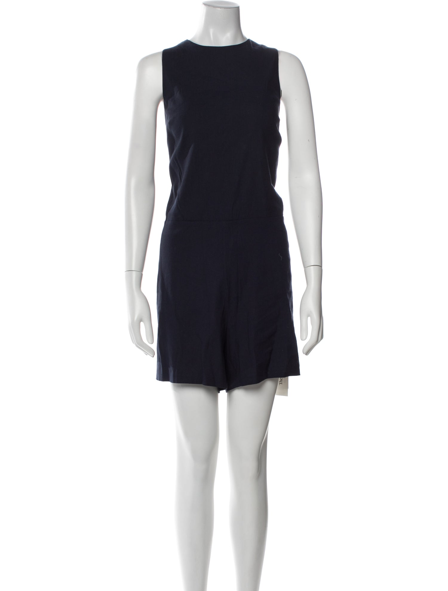 Vince Linen Crew Neck Romper