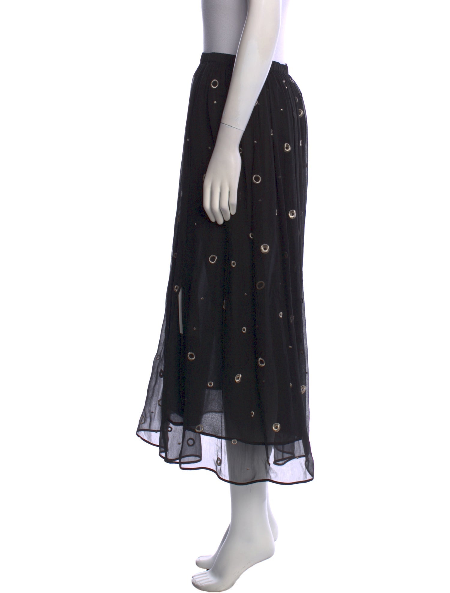 Vince Silk Midi Length Skirt