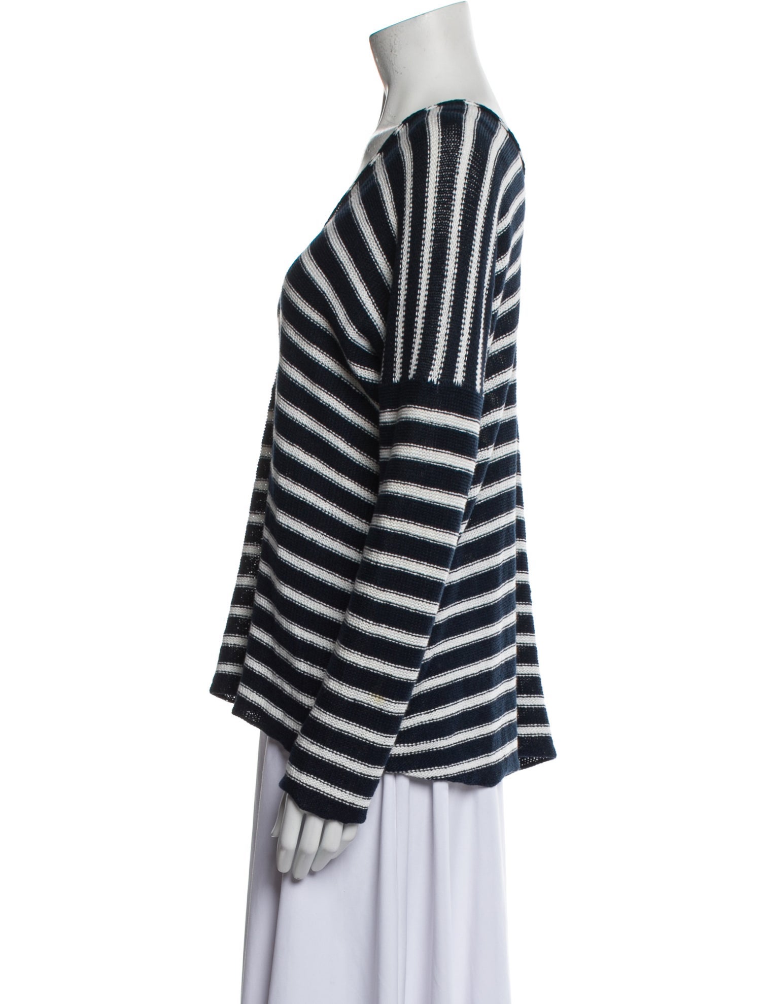 Vince Linen Striped Sweater