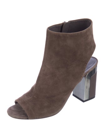 Vince Suede Animal Print Boots