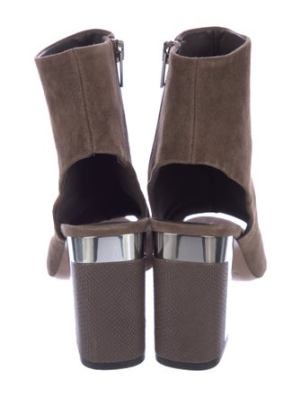 Vince Suede Animal Print Boots