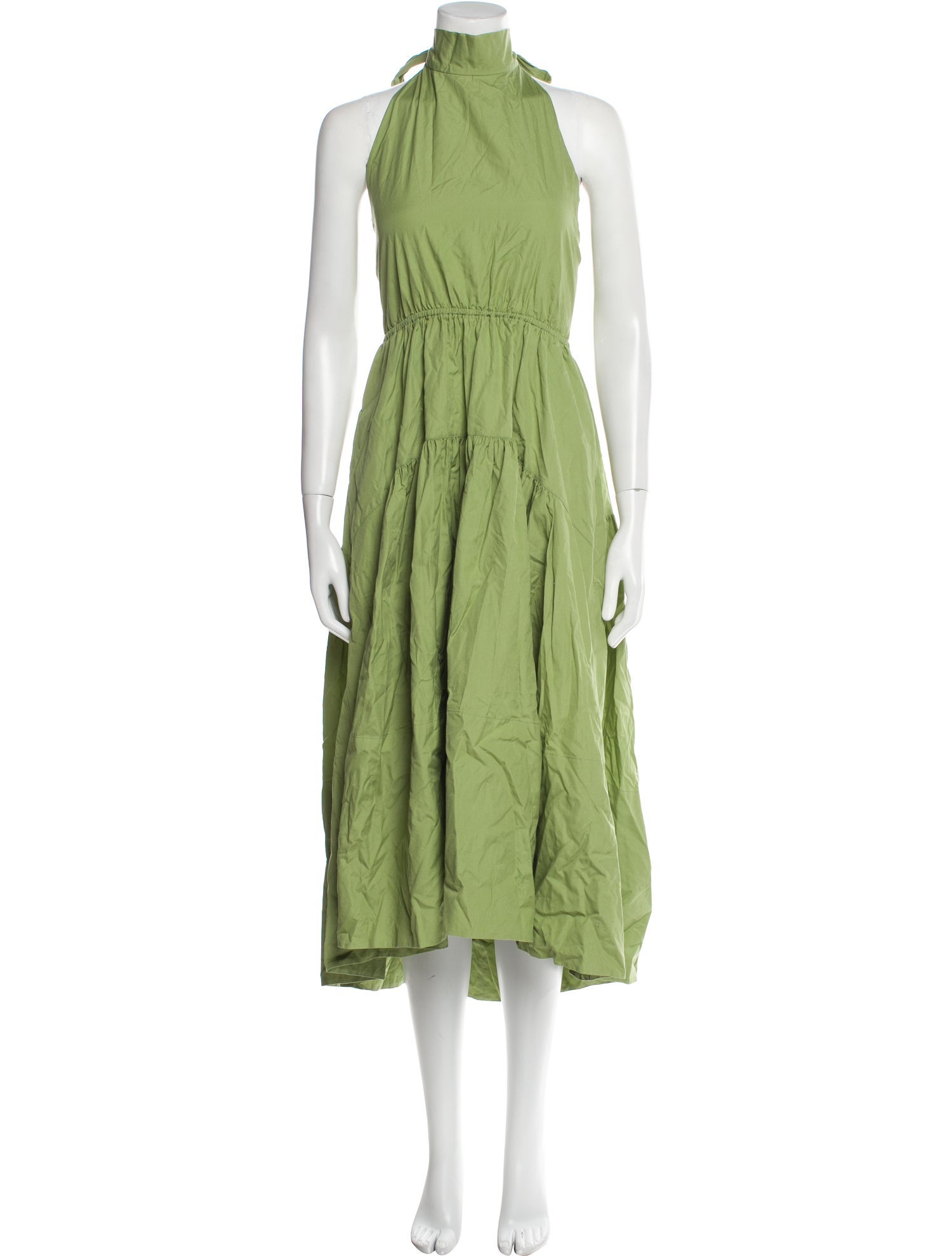 Vince Mock Neck Midi Length Dress