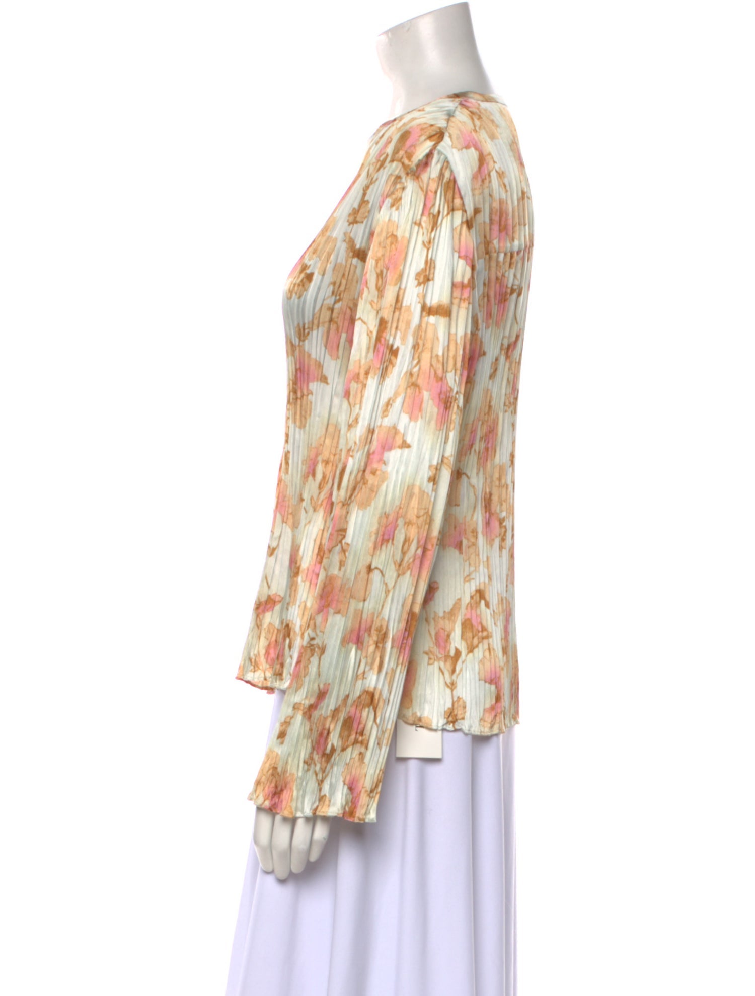 Vince Silk Floral Print Blouse