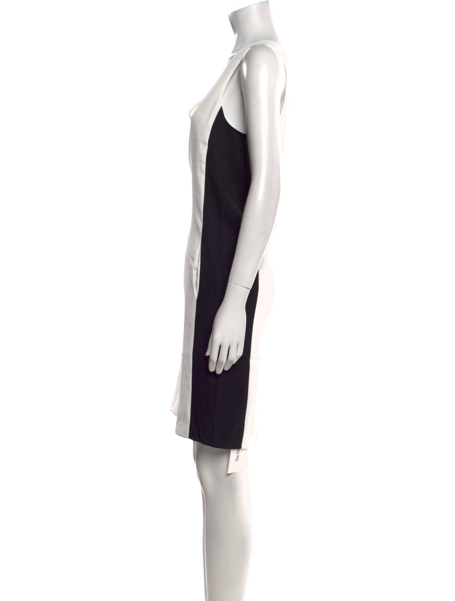 Vince V-Neck Knee-Length Dress