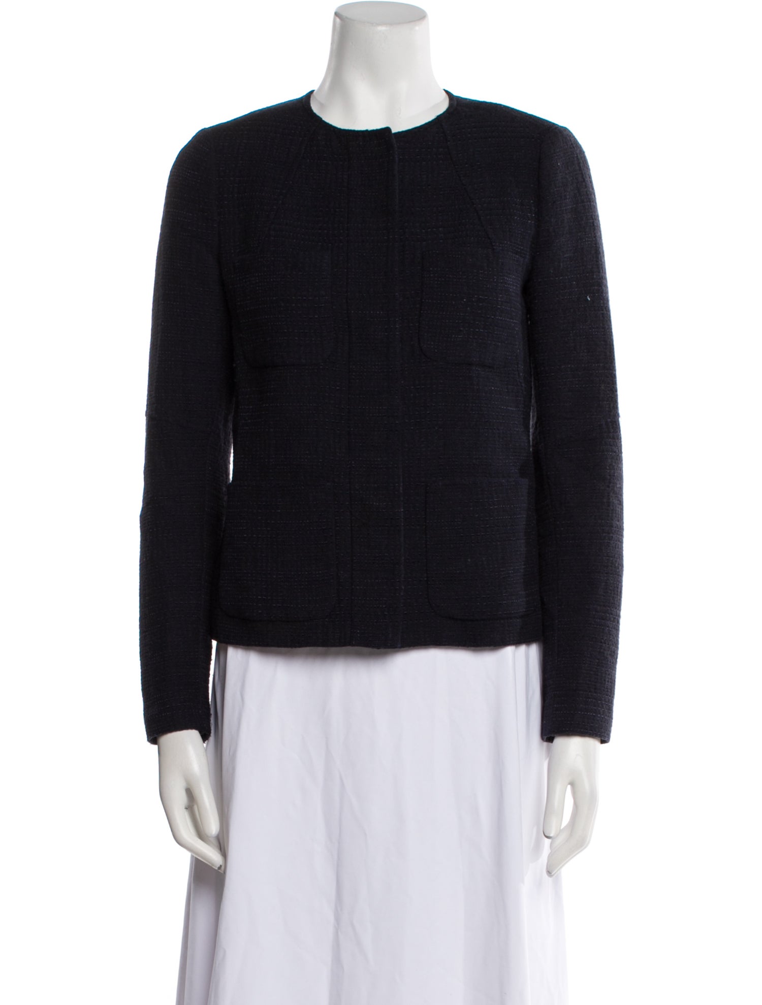 Vince Wool Tweed Pattern Jacket